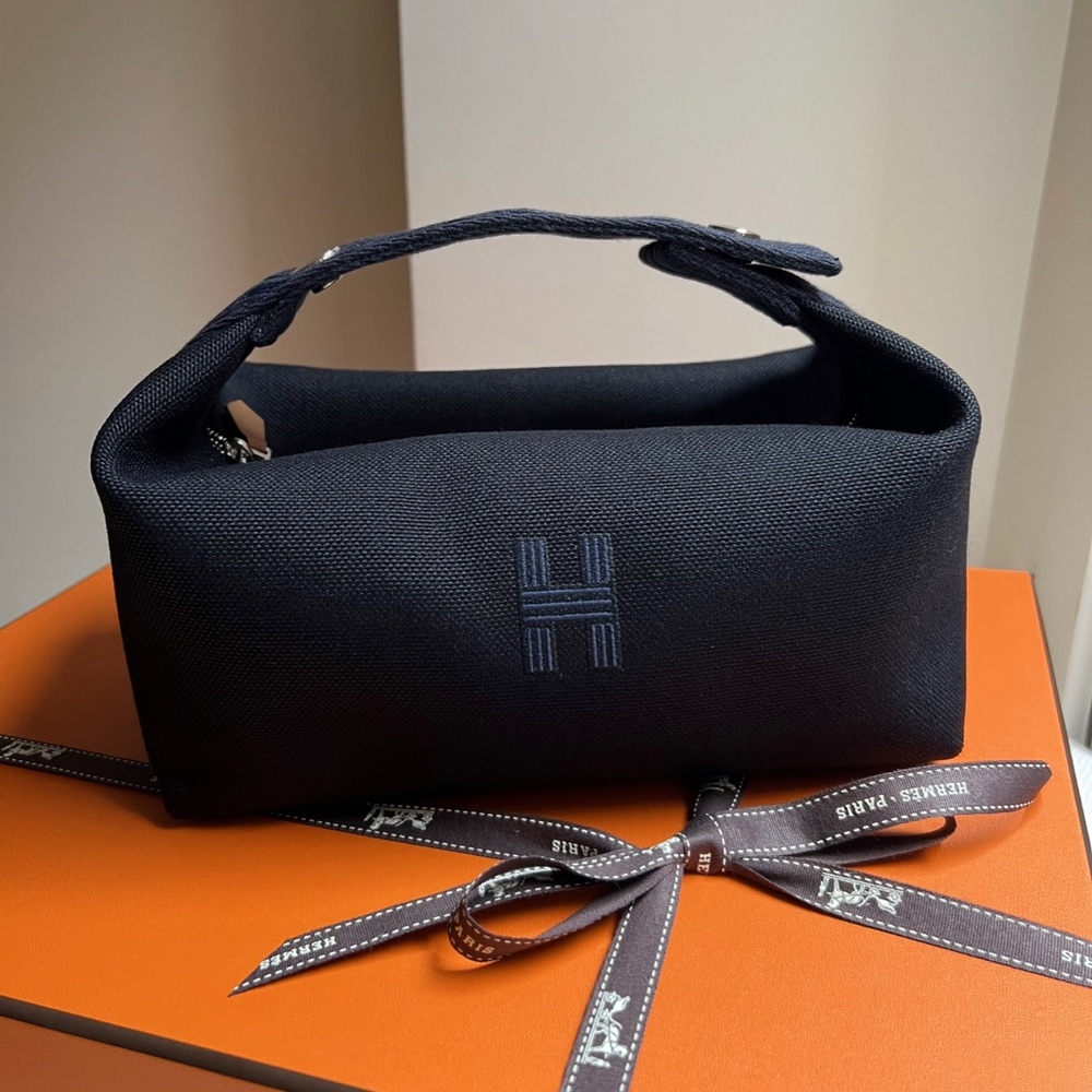 Hermes Bride a Brac case Black and Navy PM Small Model